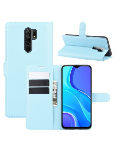 Oldalra nyíló tok Xiaomi Redmi 9 telefonhoz - KÉK