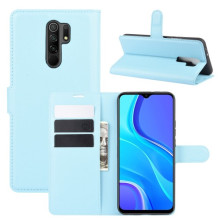 Oldalra nyíló tok Xiaomi Redmi 9 telefonhoz - KÉK