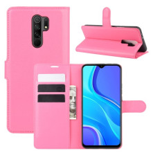 Oldalra nyíló tok Xiaomi Redmi 9 telefonhoz - PINK