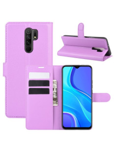 Oldalra nyíló tok Xiaomi Redmi 9 telefonhoz - LILA