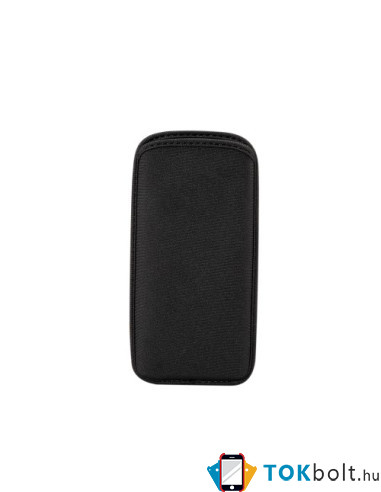 Univerzális fekete színű szövet telefontok - 18.5 x 9.5 cm