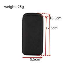 Univerzális fekete színű szövet telefontok - 18.5 x 9.5 cm
