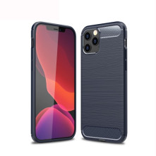 iPhone 12 Pro Max karbon mintás tok - KÉK