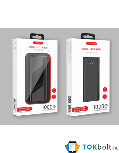 Letang S660 power bank 10000mAh - ZÖLD-FEKETE