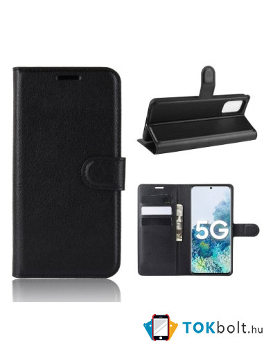 Oldalra nyíló tok Samsung Galaxy S20 FE / S20 Fan Edition / S20 FE 5G telefonhoz - FEKETE