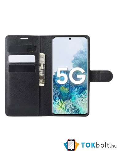 Oldalra nyíló tok Samsung Galaxy S20 FE / S20 Fan Edition / S20 FE 5G telefonhoz - FEKETE