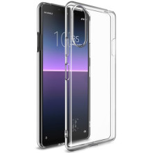 IMAK rugalmas TPU tok Sony Xperia 10 II készülékhez - ÁTTETSZŐ