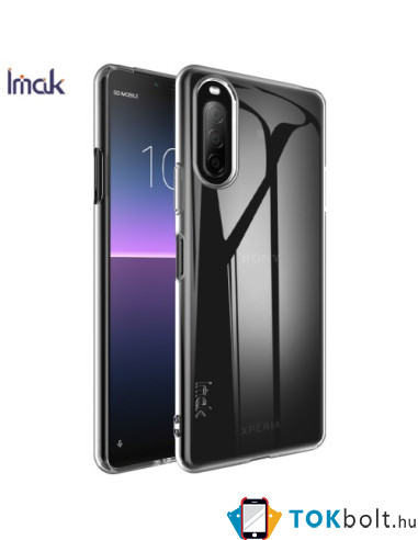 IMAK rugalmas TPU tok Sony Xperia 10 II készülékhez - ÁTTETSZŐ