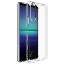 IMAK rugalmas TPU tok Sony Xperia 5 II készülékhez - ÁTTETSZŐ