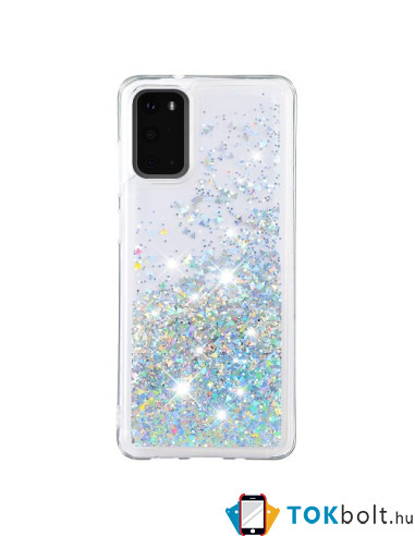 Mozgó csillámos telefontok Samsung Galaxy S20 készülékhez - KÉK