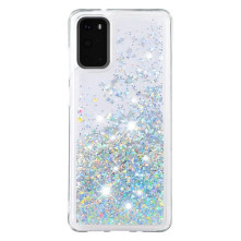 Mozgó csillámos telefontok Samsung Galaxy S20 készülékhez - KÉK
