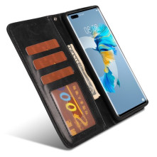 Oldalra nyíló telefontok Huawei Mate 40 Pro telefonhoz - FEKETE