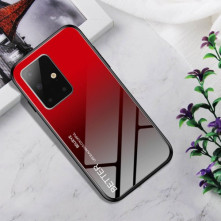 Szinátmenetes kemény tok Samsung Galaxy A71 készülékhez - FEKETE-PIROS