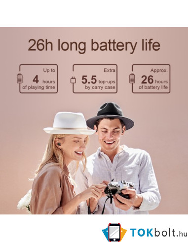 XIAOMI HAYLOU GT1 Pro HD sztereó vezeték nélküli fülhallgató - FEKETE