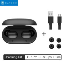 XIAOMI HAYLOU GT1 Pro HD sztereó vezeték nélküli fülhallgató - FEKETE
