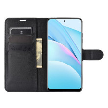 Oldalra nyíló tok Xiaomi Mi 10T Lite 5G/Redmi Note 9 Pro 5G/Mi 10i 5G telefonhoz - FEKETE