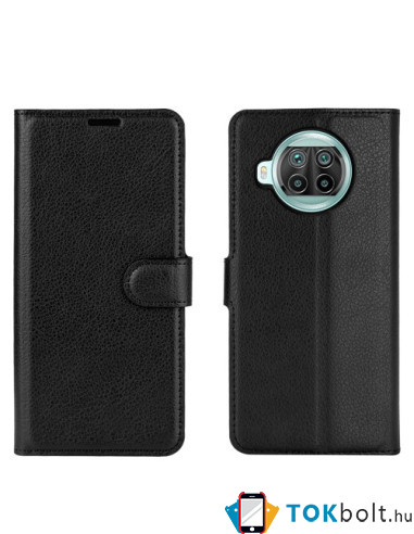 Oldalra nyíló tok Xiaomi Mi 10T Lite 5G/Redmi Note 9 Pro 5G/Mi 10i 5G telefonhoz - FEKETE