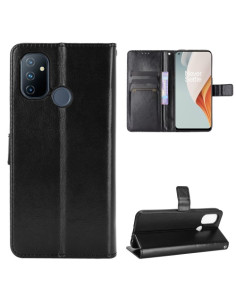 Oldalra nyíló tok OnePlus Nord N100 telefonhoz - FEKETE