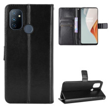 Oldalra nyíló tok OnePlus Nord N100 telefonhoz - FEKETE