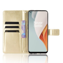 Oldalra nyíló tok OnePlus Nord N100 telefonhoz - ARANY