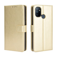 Oldalra nyíló tok OnePlus Nord N100 telefonhoz - ARANY