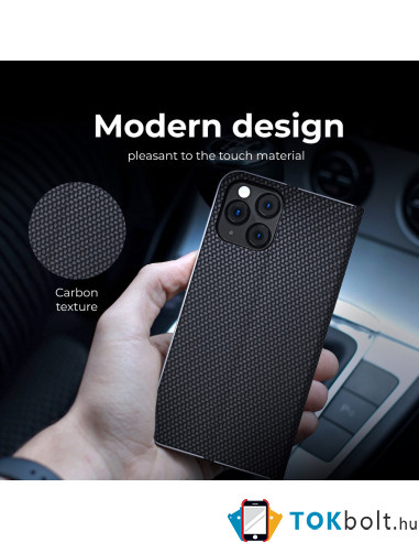 FORCELL LUNA tok Samsung Galaxy A12 telefonhoz - FEKETE