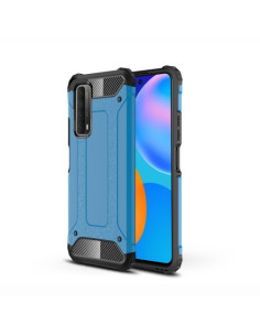 Kemény műanyag és rugalmas TPU hibrid tok Huawei P smart 2021 telefonhoz - KÉK