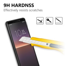 Kijelzővédő karcálló edzett üveg Sony Xperia 10 II típusú készülékhez - 1 db