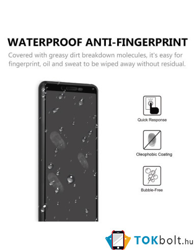 Kijelzővédő karcálló edzett üveg Sony Xperia 10 II típusú készülékhez - 1 db