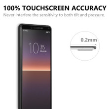 Kijelzővédő karcálló edzett üveg Sony Xperia 10 II típusú készülékhez - 1 db