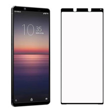 Kijelzővédő karcálló edzett üveg Sony Xperia 1 II típusú készülékhez - 1 db