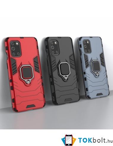 Kemény műanyag és rugalmas TPU hibrid tok Oneplus 8T telefonhoz - FEKETE