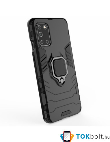 Kemény műanyag és rugalmas TPU hibrid tok Oneplus 8T telefonhoz - FEKETE