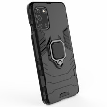Kemény műanyag és rugalmas TPU hibrid tok Oneplus 8T telefonhoz - FEKETE