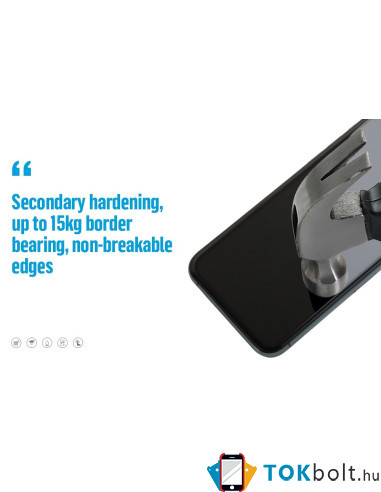 MR. MONKEY kijelzővédő karcálló 5D edzett üveg Samsung Galaxy A12 típusú készülékhez - 1 db