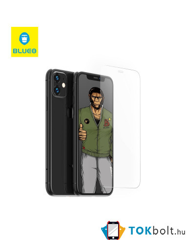 MR. MONKEY kijelzővédő karcálló 5D edzett üveg Samsung Galaxy A12 típusú készülékhez - 1 db
