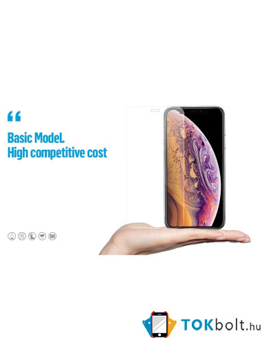 MR. MONKEY kijelzővédő karcálló 5D edzett üveg Samsung Galaxy A12 típusú készülékhez - 1 db