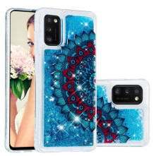 Mozgó csillámos telefontok Samsung Galaxy A41 készülékhez - MANDALA VIRÁG