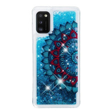 Mozgó csillámos telefontok Samsung Galaxy A41 készülékhez - MANDALA VIRÁG