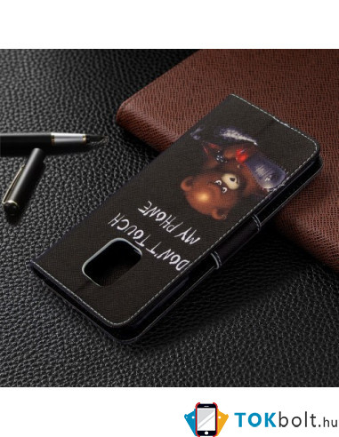 Oldalra nyíló tok Xiaomi Redmi Note 9 Pro Max/Note 9 Pro/Note 9S telefonhoz - ŐRÜLT MEDVE