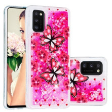 Mozgó csillámos telefontok Samsung Galaxy A41 készülékhez - PILLANGÓ