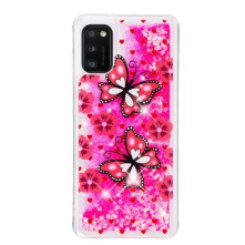 Mozgó csillámos telefontok Samsung Galaxy A41 készülékhez - PILLANGÓ