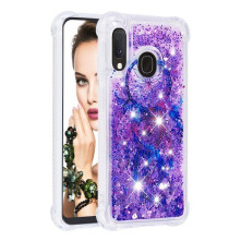 Mozgó csillámos telefontok Samsung Galaxy A20e készülékhez - LILA ÁLOMFOGÓ