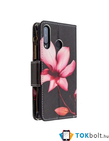 Oldalra nyíló tok cipzáras rekesszel Huawei P30 Lite / P30 Lite New Edition - LILIOM