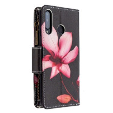 Oldalra nyíló tok cipzáras rekesszel Huawei P30 Lite / P30 Lite New Edition - LILIOM