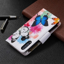 Oldalra nyíló tok cipzáras rekesszel Huawei P30 Lite / P30 Lite New Edition - PILLANGÓK