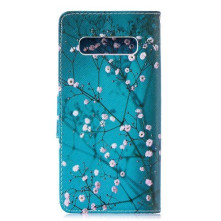 Oldalra nyíló tok Samsung Galaxy S10 Plus telefonhoz - TAVASZI VIRÁGOS