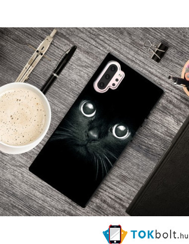 Mintás rugalmas TPU tok Samsung Galaxy Note 10 Plus készülékhez - MACSKA