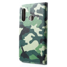 Oldalra nyíló tok Huawei P30 Lite / P30 Lite New Edition telefonhoz - TEREPMINTÁS