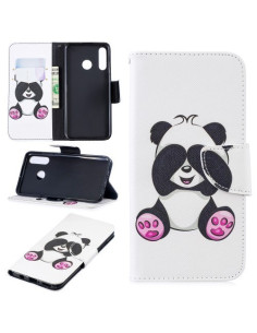 Oldalra nyíló tok Huawei P30 Lite / P30 Lite New Edition telefonhoz - PANDÁS